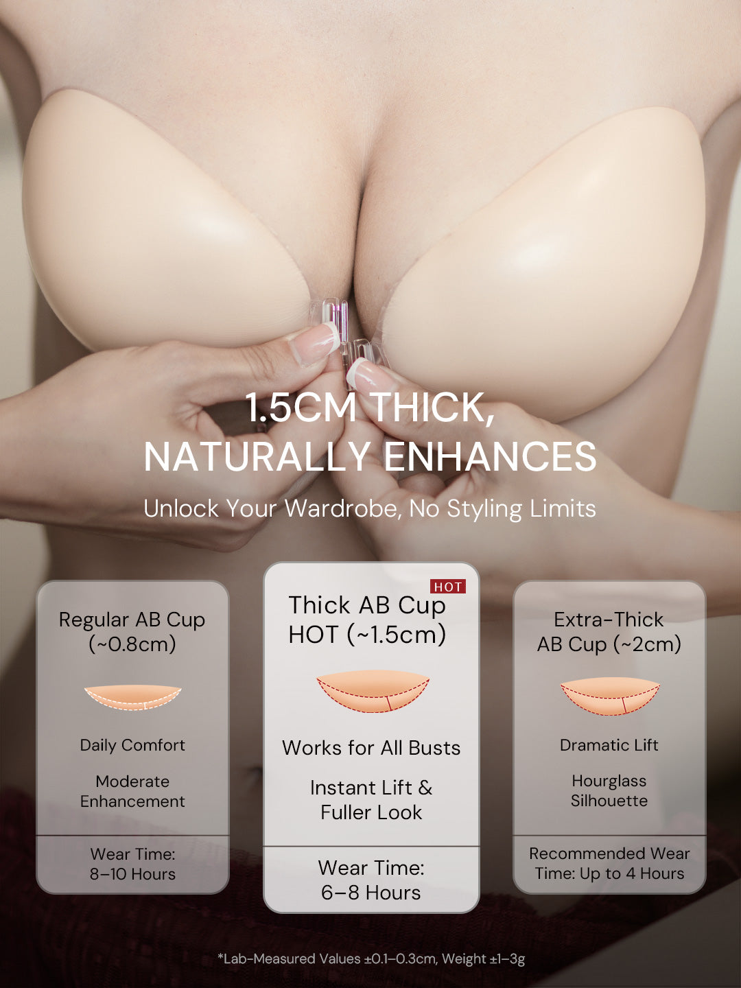 Waterproof Push-Up Adhesive Bra