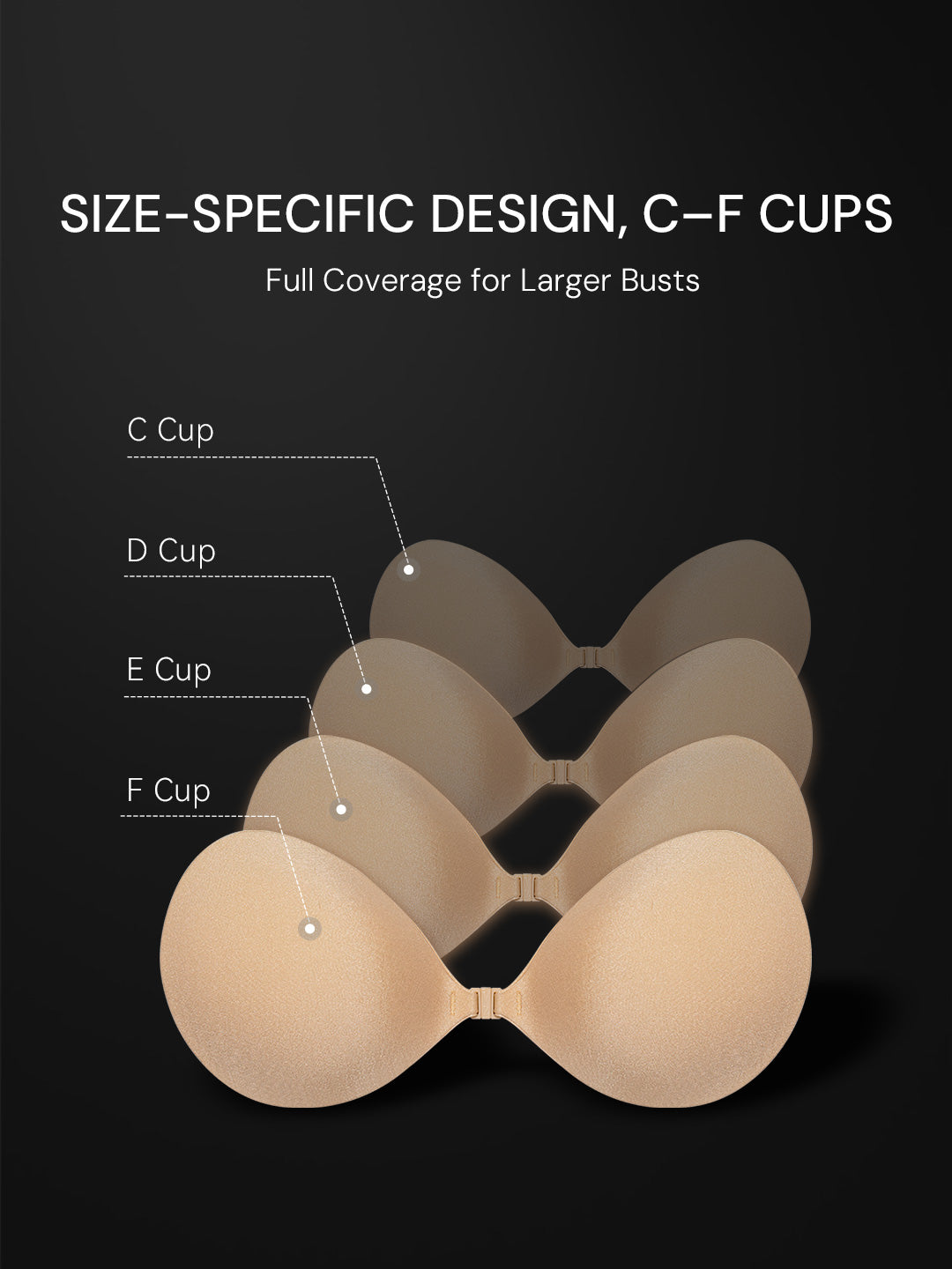 Large Bust Adhesive Bra