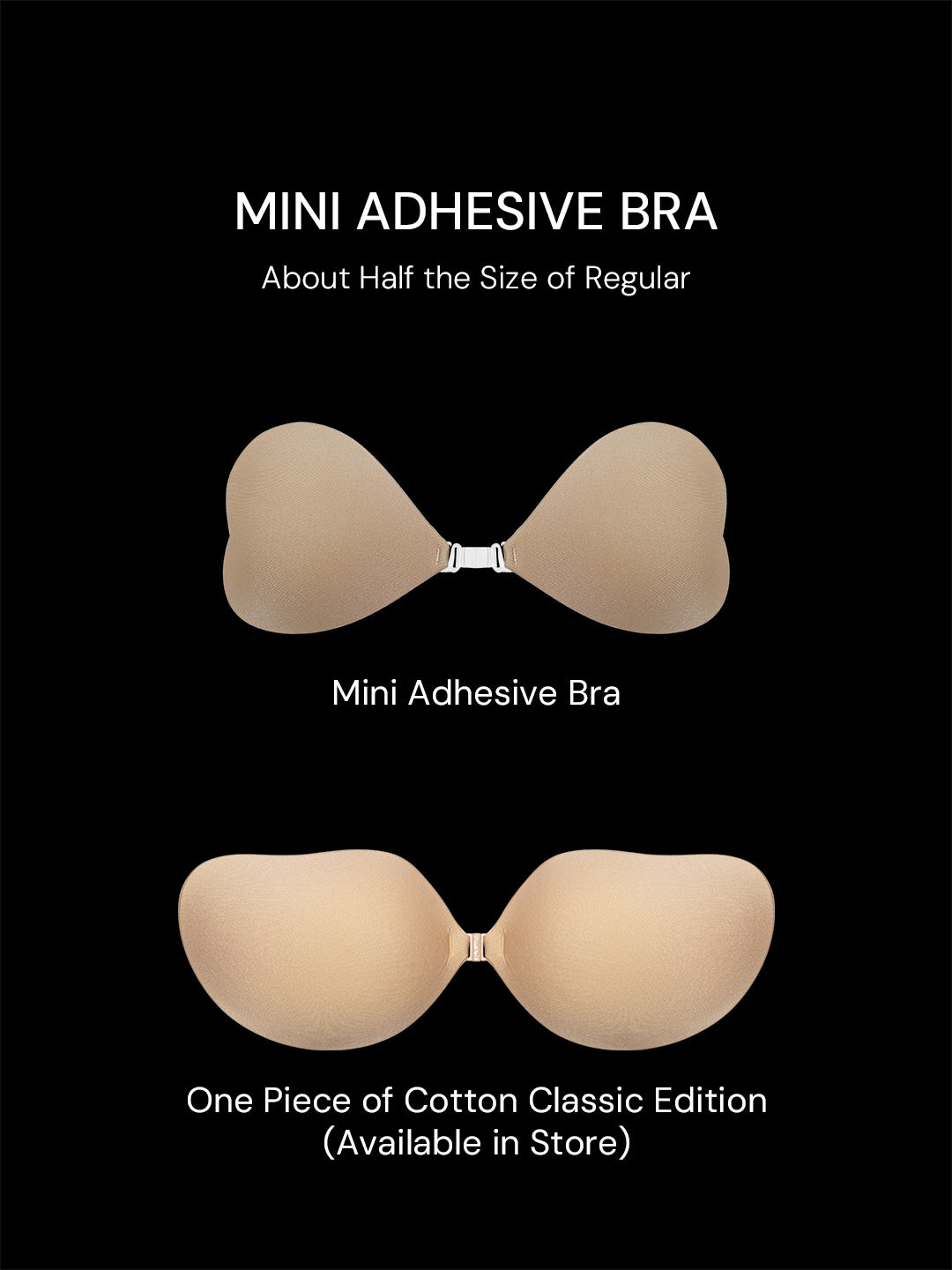 Mini Heart Adhesive Bra