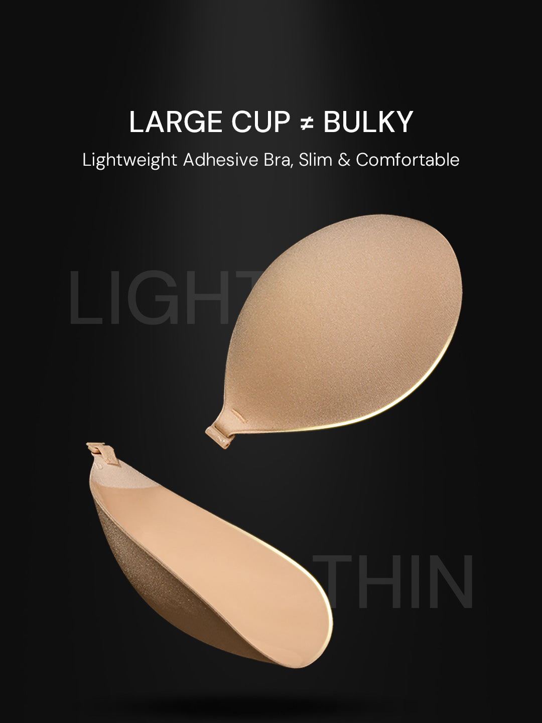 No sponge lightweight adhesive bra